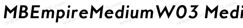 MBEmpireMediumW03 Medium Regula字体转换